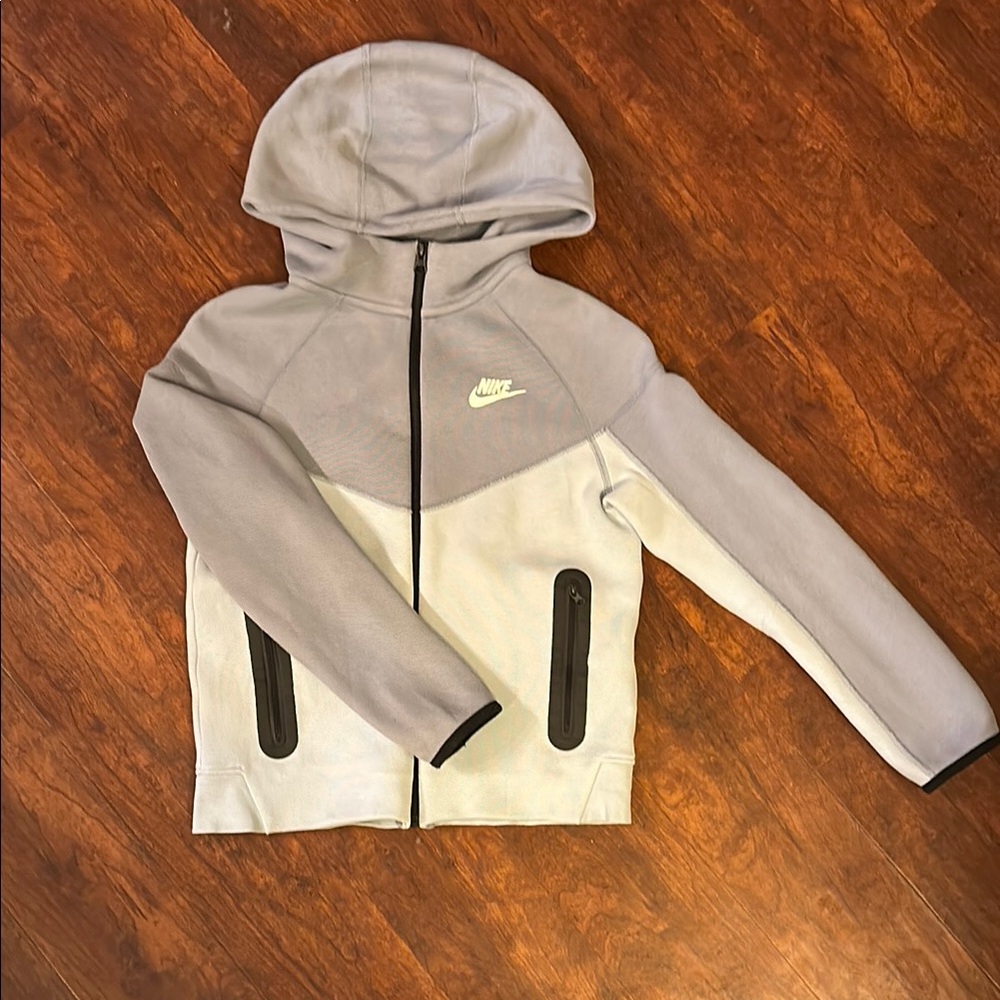 Nike Colorblock Dual Blue Tech Hoodie
